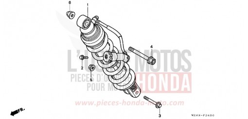 KISSEN, HINTEN NTV650T de 1996